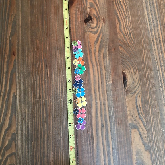 Colorful Anne Koplik Floral Necklace/ Earring Set - Picture 4 of 5